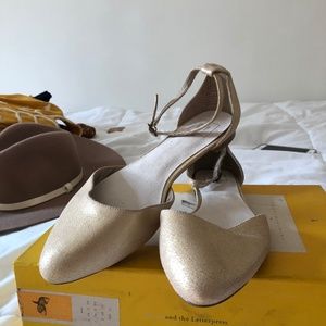 Gap Soft Gold Metallic Flats
